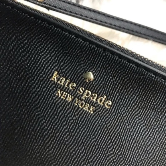 Kate Spade Black Leather Wristlet - Picture 6 of 7